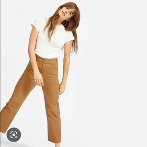 Everlane carpenter pant in golden brown